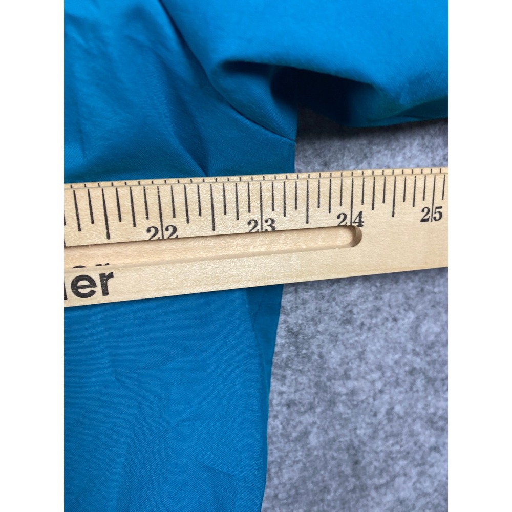 Nike Vintage Girls Large 12-14 Windbreaker Jacket Colorblock Teal Aqua Blue Zip - Picture 10 of 10